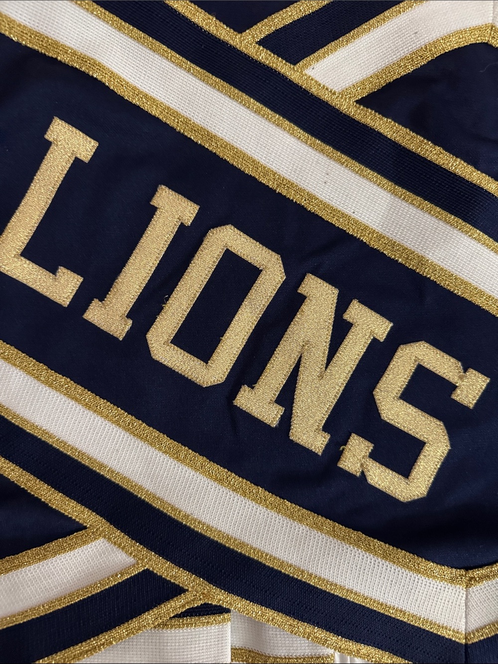 Russell Athletic Navy and Gold LIONS Cheer Shell - Picture 4 of 13